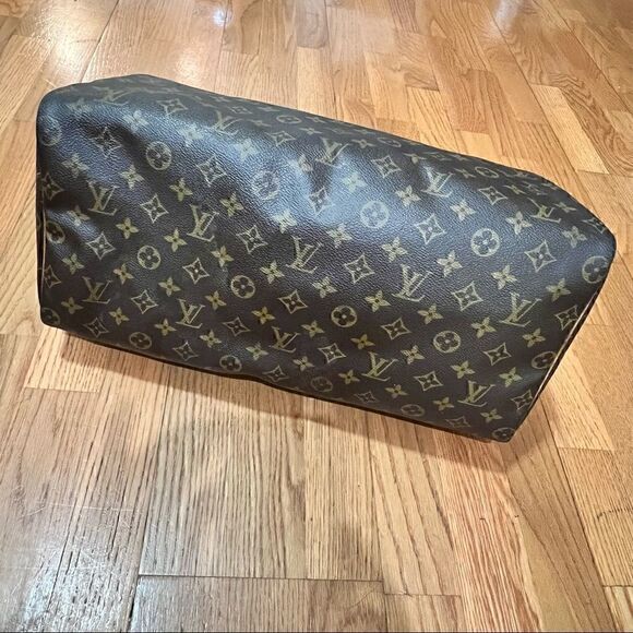 LOUIS VUITTON SPEEDY 40 Classic coated monogram canvas *Authentic Vintage ‘91 - Picture 11 of 16